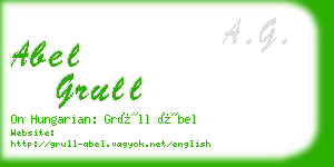abel grull business card